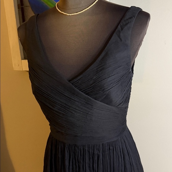 J Crew 100% Silk Chiffon Formal Gown SZ 4 - Picture 3 of 12
